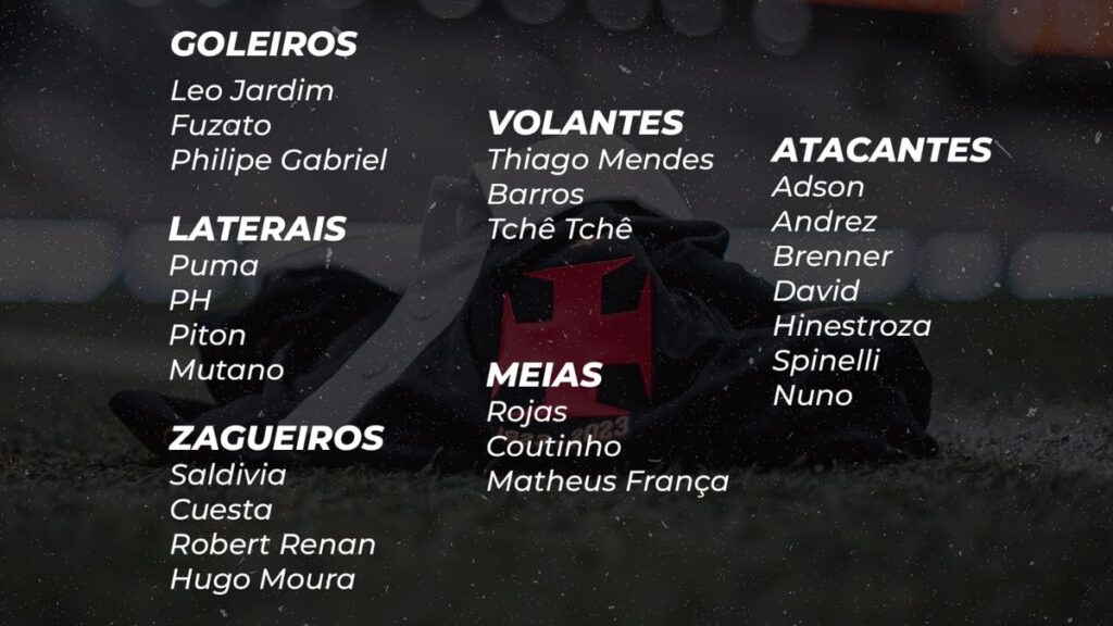 confira-os-relacionados-do-vasco-para-o-jogo-contra-o-volta-redonda;-cuiabano-segue-fora