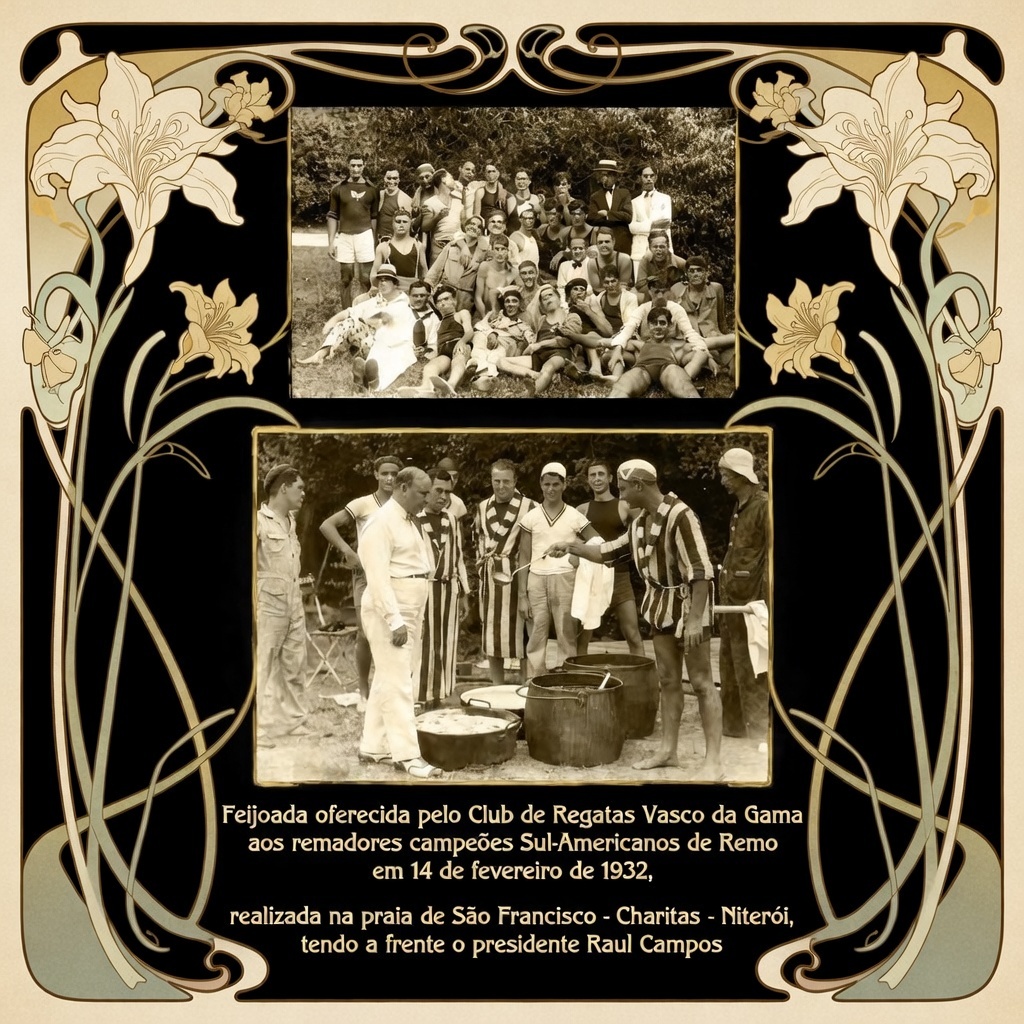 ha-94-anos,-vasco-oferecia-feijoada-aos-campeoes-sul-americanos-de-remo