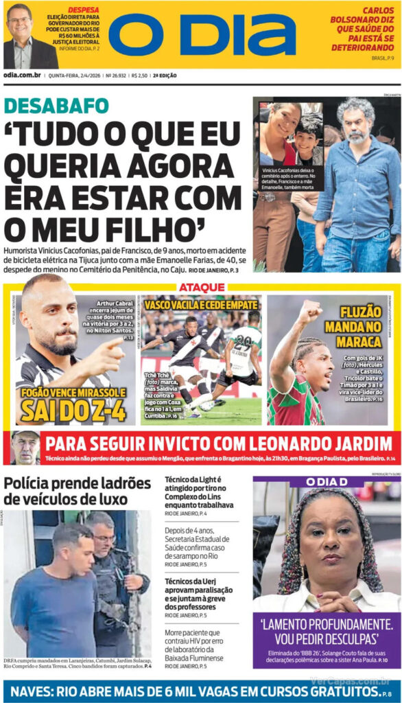 veja-as-capas-dos-jornais-apos-coritiba-1-x-1-vasco