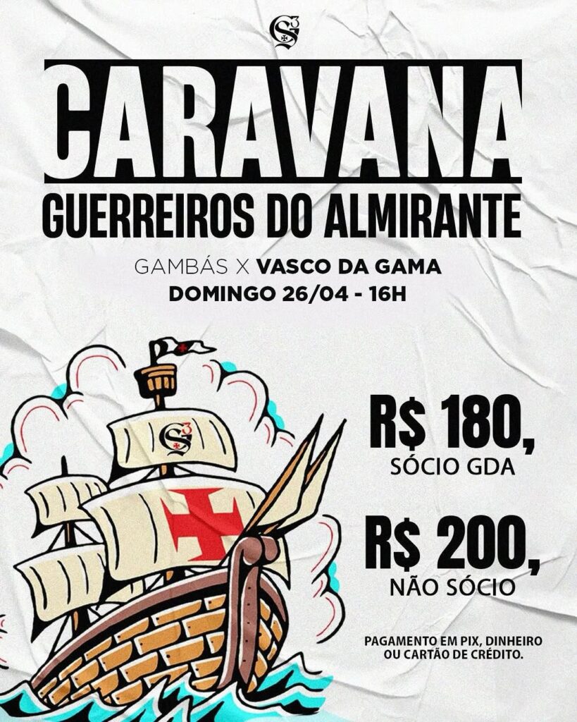 gda-anuncia-caravana-para-corinthians-x-vasco,-no-dia-26/04,-em-sao-paulo