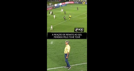 veja-a-reacao-de-renato-gaucho-quando-tche-tche-perdeu-gol-contra-o-botafogo