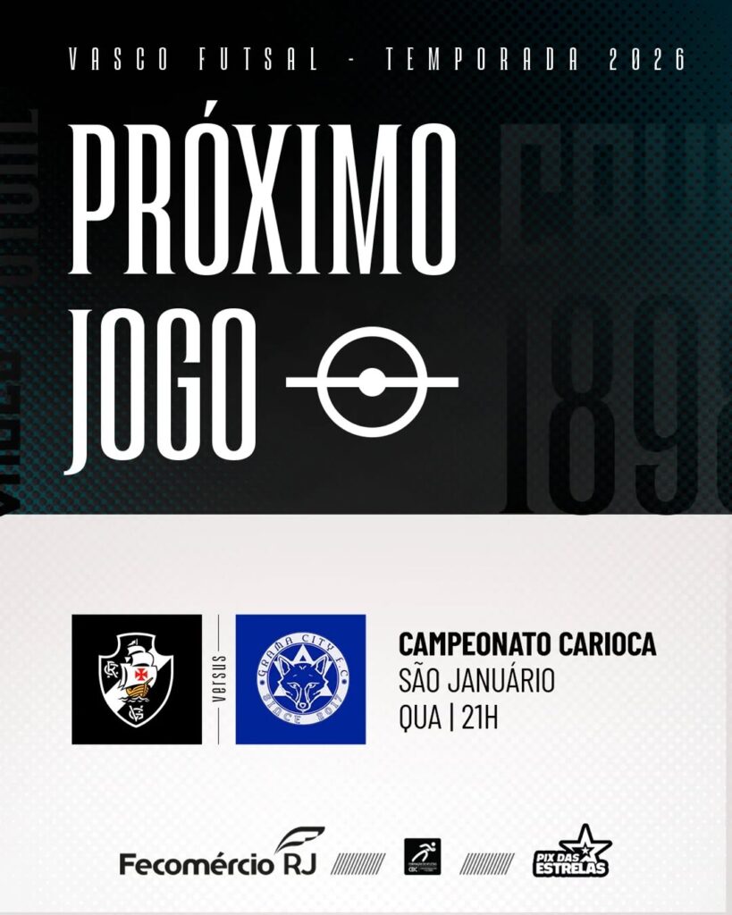 futsal:-vasco-enfrenta-o-grama-city-nesta-4a-feira-as-21h-em-sao-januario-pelo-carioca