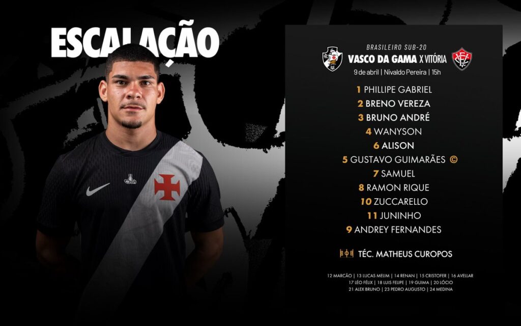 sub-20:-confira-a-escalacao-do-vasco-para-o-jogo-contra-o-vitoria