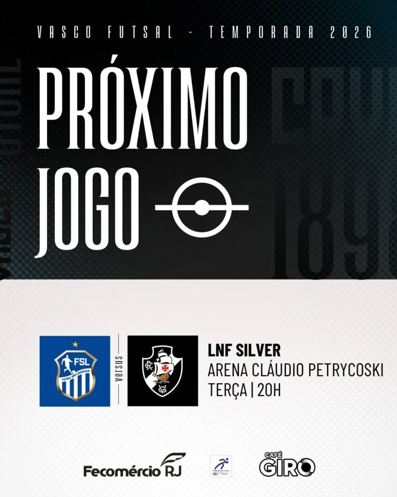 futsal:-pela-lnf-silver,-vasco-enfrenta-o-sao-lourenco-nesta-3a-feira-as-20h-fora-de-casa