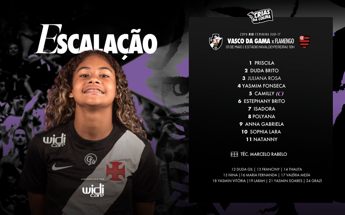 feminino-sub-17:-confira-a-escalacao-do-vasco-para-o-jogo-contra-o-urubu