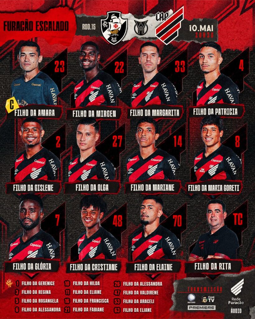 veja-a-escalacao-do-athletico-pr-para-o-jogo-contra-o-vasco