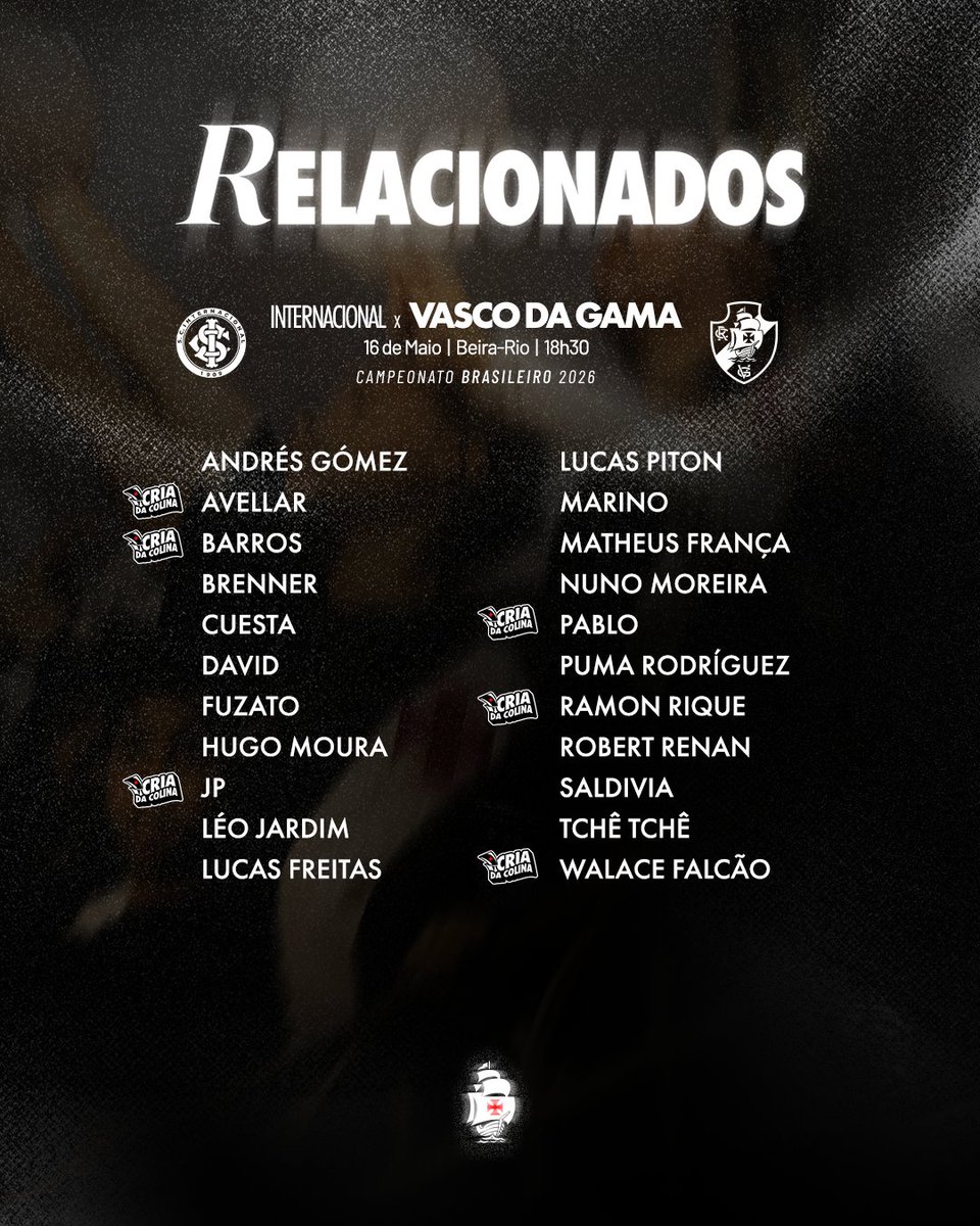 confira-os-relacionados-do-vasco-para-o-jogo-contra-o-internacional