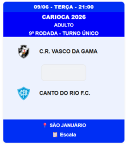 futsal:-pelo-carioca,-vasco-enfrenta-o-canto-do-rio-nesta-3a-feira-as-21h-em-sao-januario