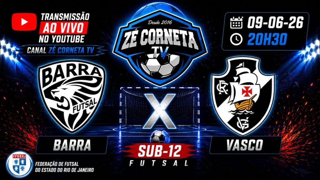futsal-base:-assista-a-barra-x-vasco,-jogo-de-ida-das-oitavas-do-carioca-sub-12