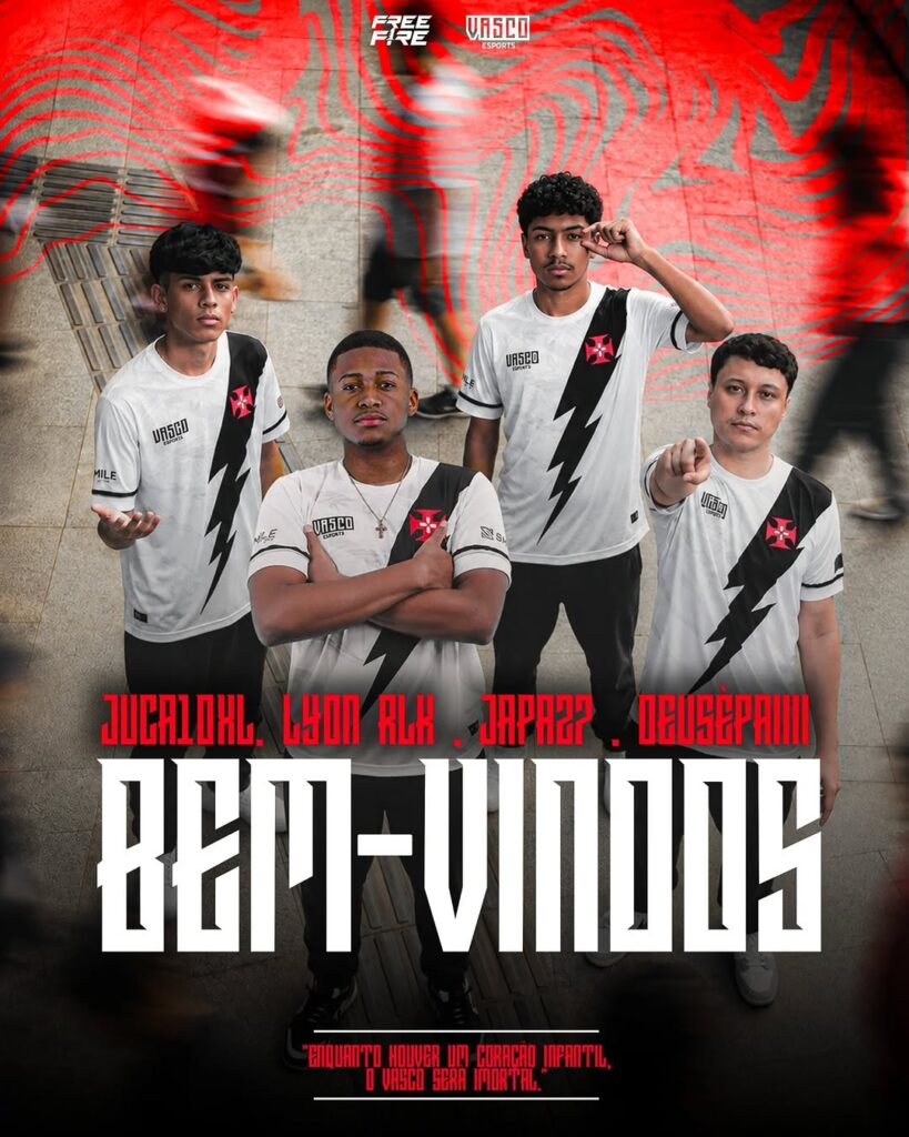 e-sports:-vasco-apresenta-sua-equipe-para-a-disputa-do-free-fire-clash-masters