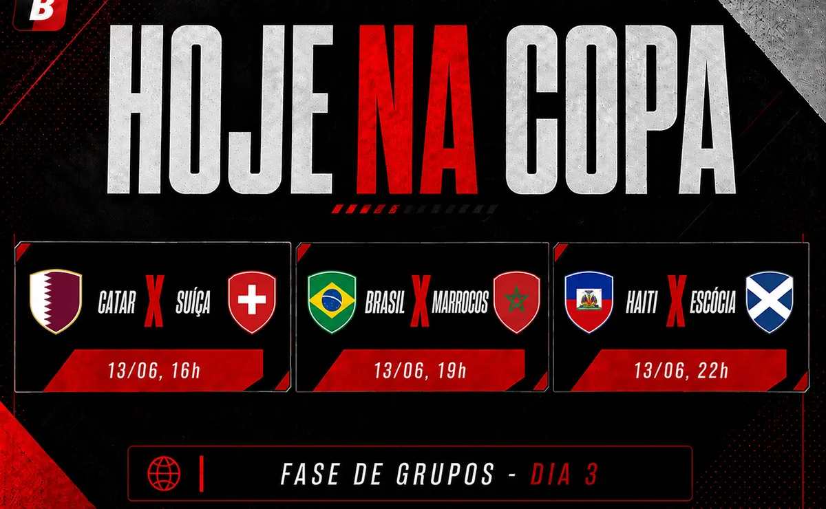 brasil-x-marrocos-lidera-o-sabado-da-copa-do-mundo-2026;-veja-horarios-e-onde-assistir