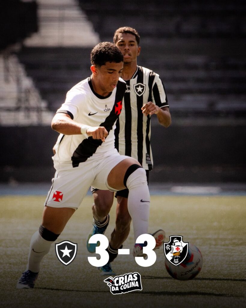 sub-17:-vasco-empata-com-o-botafogo-no-jogo-de-ida-da-semifinal-do-carioca:-3-a-3