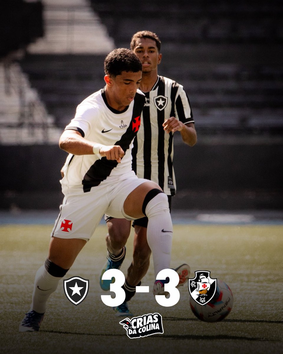 sub-17:-vasco-empata-com-o-botafogo-no-jogo-de-ida-da-semifinal-do-carioca:-3-a-3