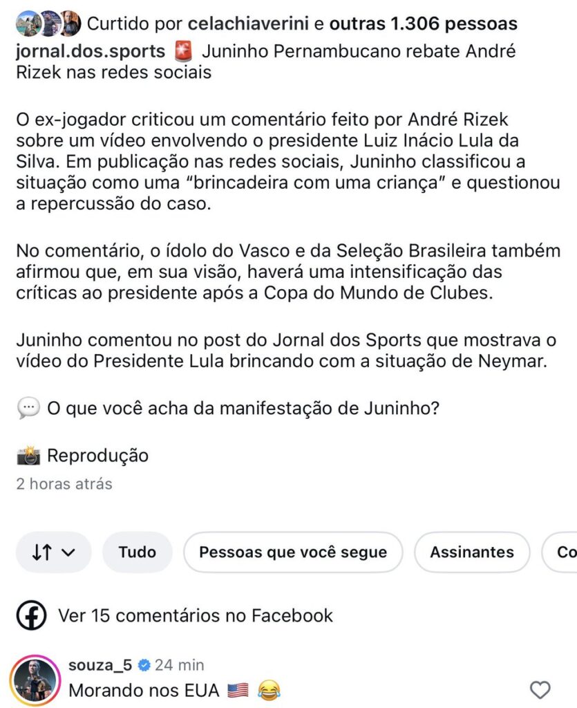 souza-e-juninho-pernambucano-‘tretam’-sobre-politica-nas-redes-sociais