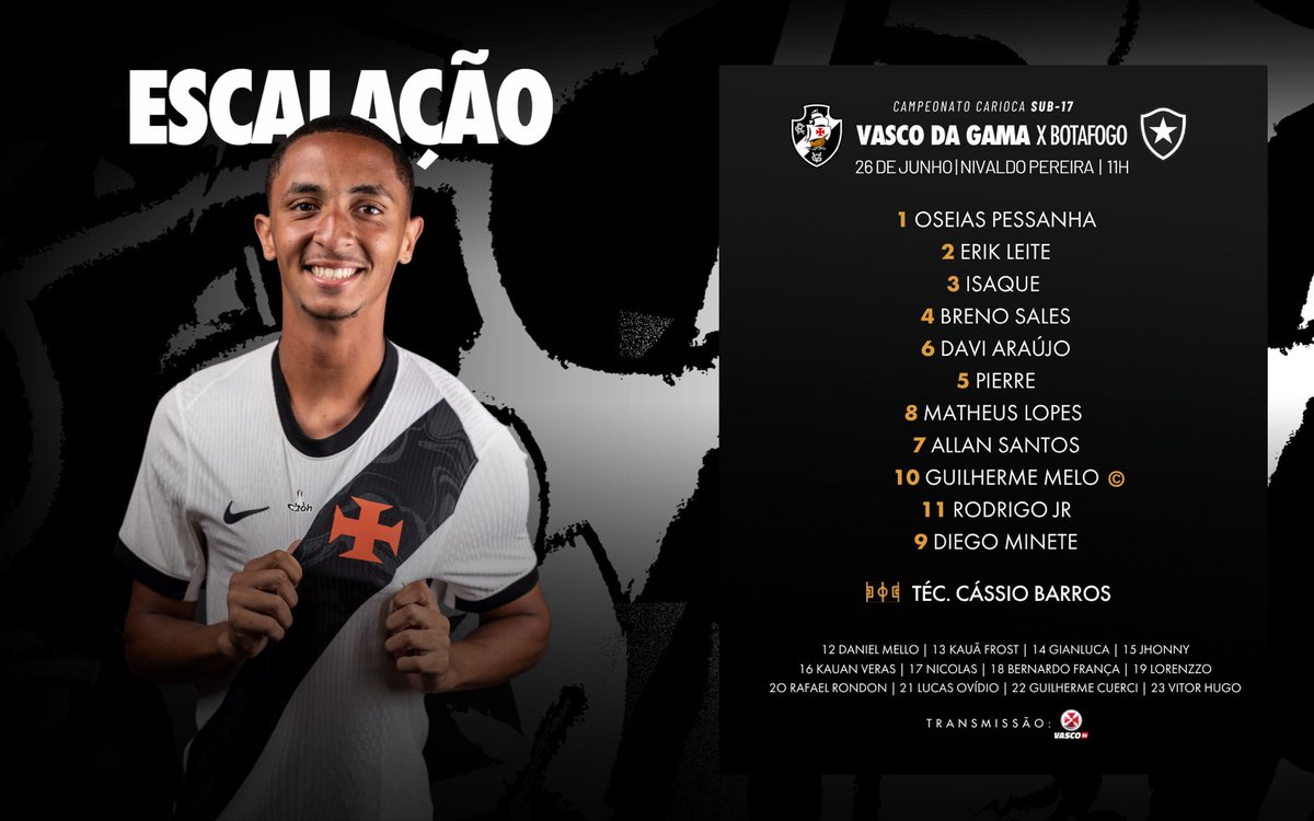 sub-17:-confira-a-escalacao-do-vasco-para-o-jogo-contra-o-botafogo