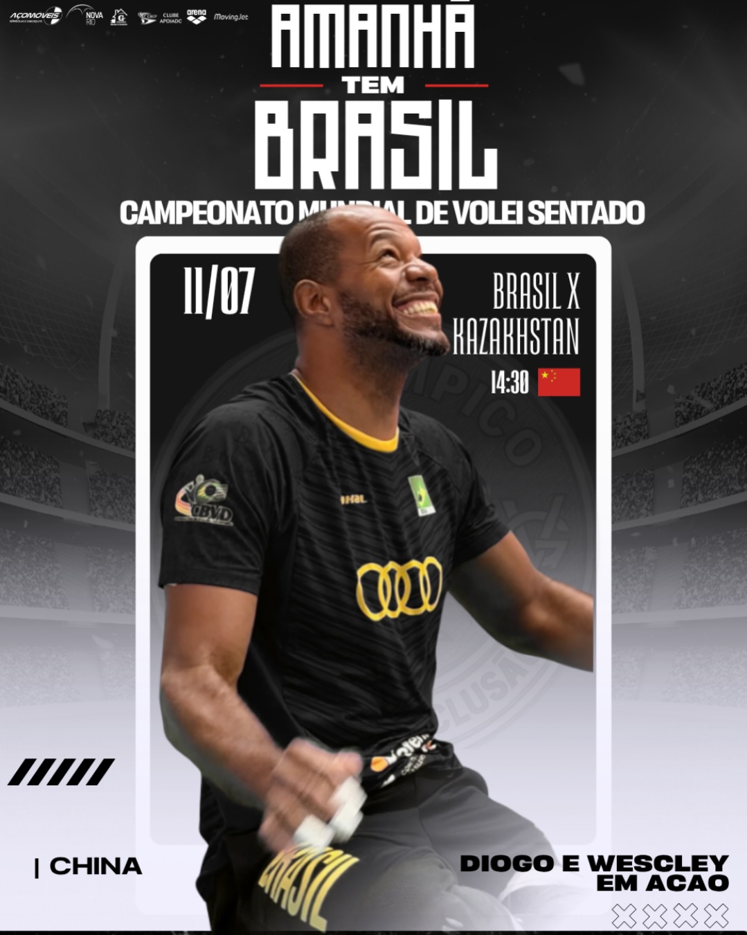 volei-sentado:-com-2-vascainos,-diogo-e-wescley,-brasil-estreia-no-mundial-da-china-nesta-madrugada