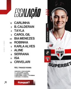 feminino:-veha-a-escalacao-do-sao-paulo-para-o-jogo-contra-o-vasco