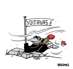 veja-a-charge-do-vascomics-da-classificacao-do-vasco-sobre-o-independiente-medellin