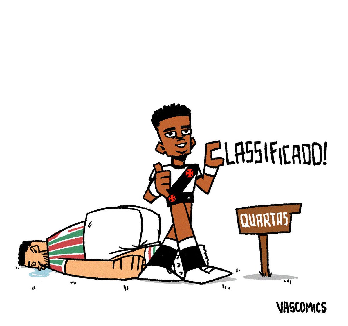veja-a-charge-do-vascomics-da-classificacao-do-vasco-sobre-o-fluminense