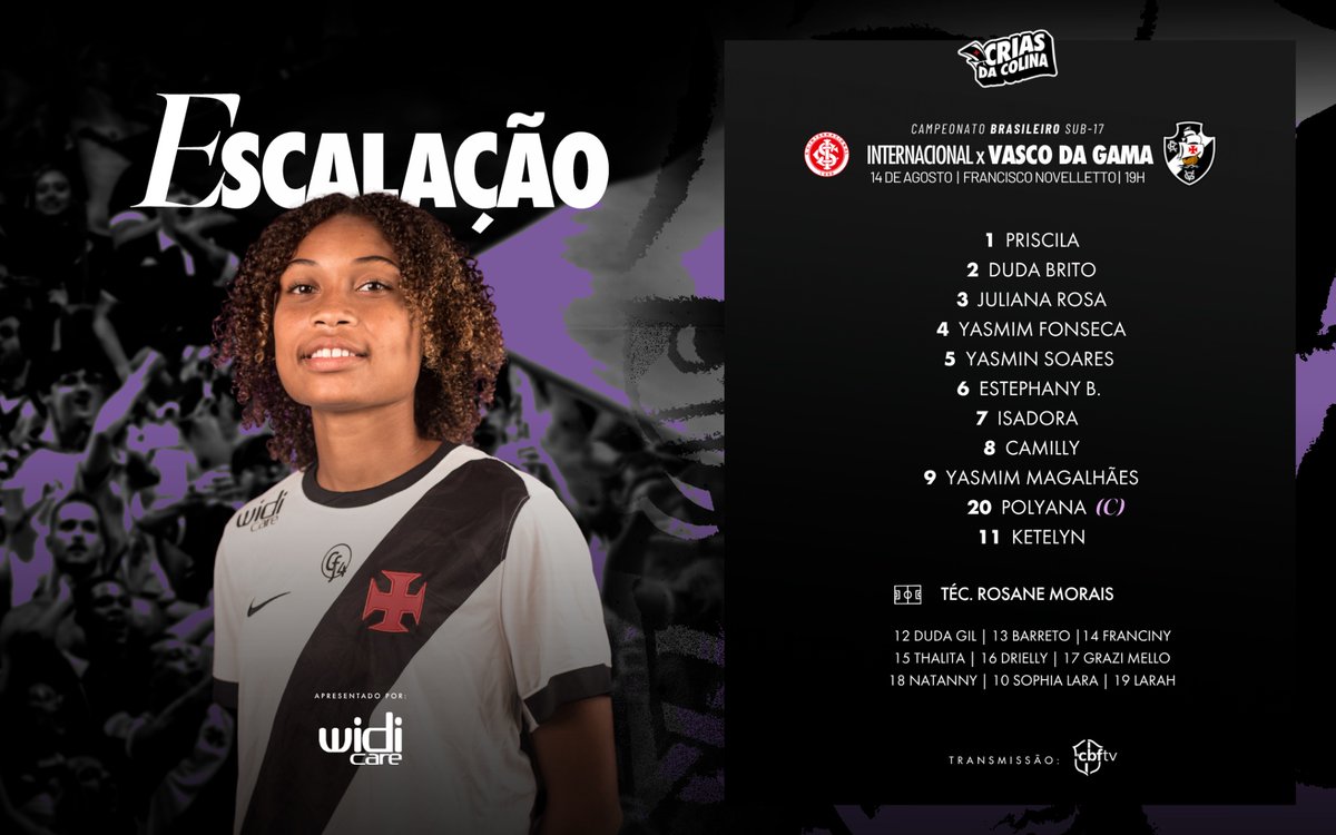 feminino-sub-17:-confira-a-escalacao-do-vasco-para-o-jogo-contra-o-internacional