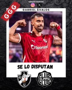 vasco-e-olimpia-estariam-disputando-a-contratacao-do-atacante-gabriel-avalos