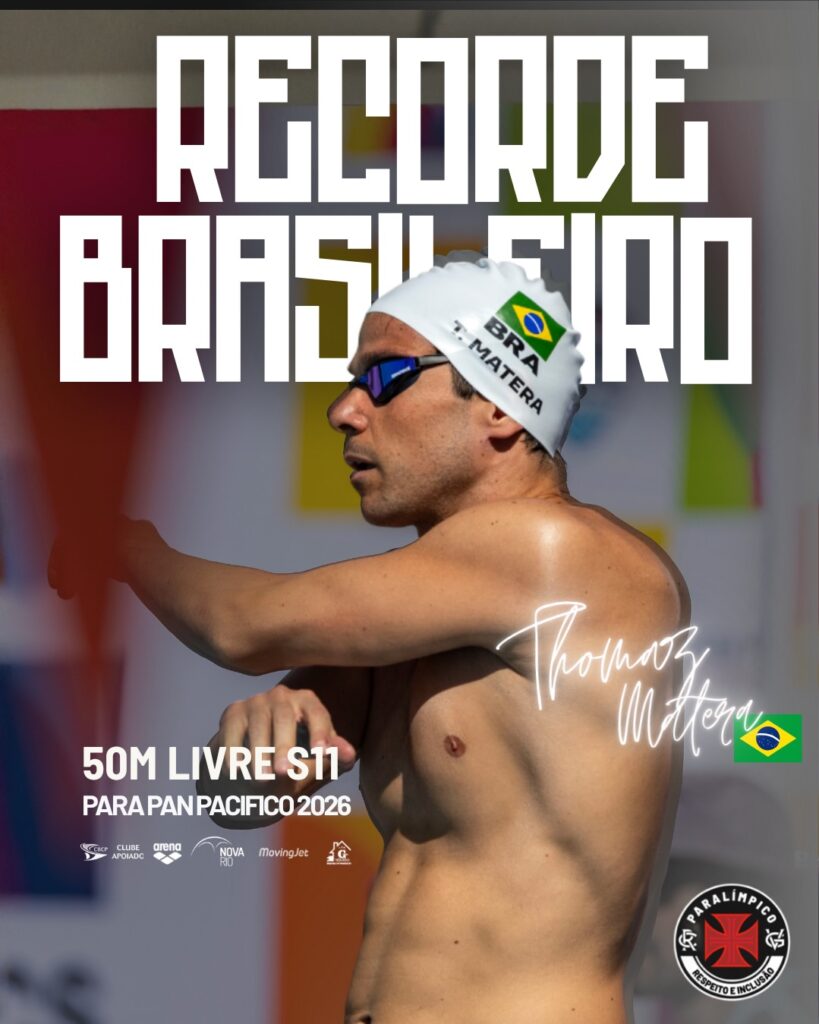 natacao-paralimpica:-thomaz-matera-bate-o-recorde-brasileiro-nos-50m-livre-s11-no-pan-pacifico