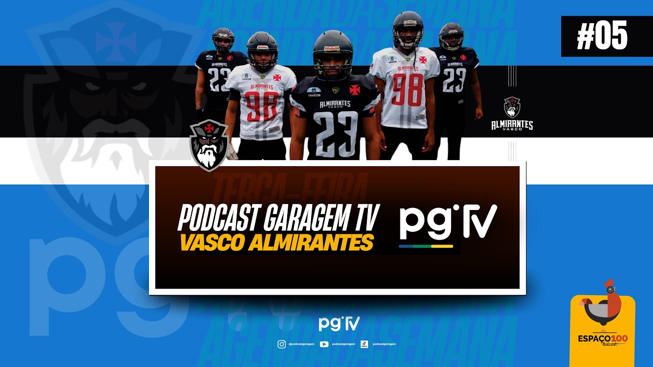 futebol-americano:-jogadores-do-vasco-participaram-do-podcast-garagem-tv;-veja-como-foi