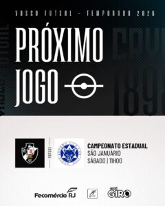 futsal:-vasco-enfrenta-o-grama-city-pelo-estadual-neste-sabado-as-11h-em-sao-januario