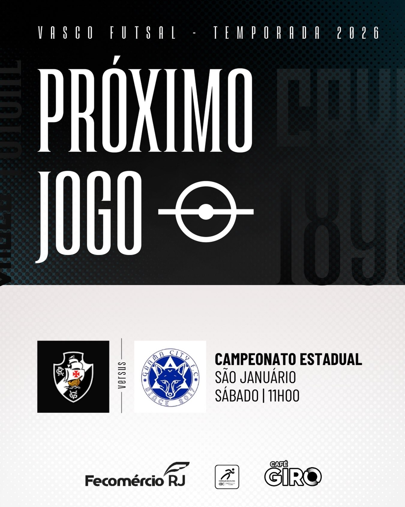 futsal:-vasco-enfrenta-o-grama-city-pelo-estadual-neste-sabado-as-11h-em-sao-januario