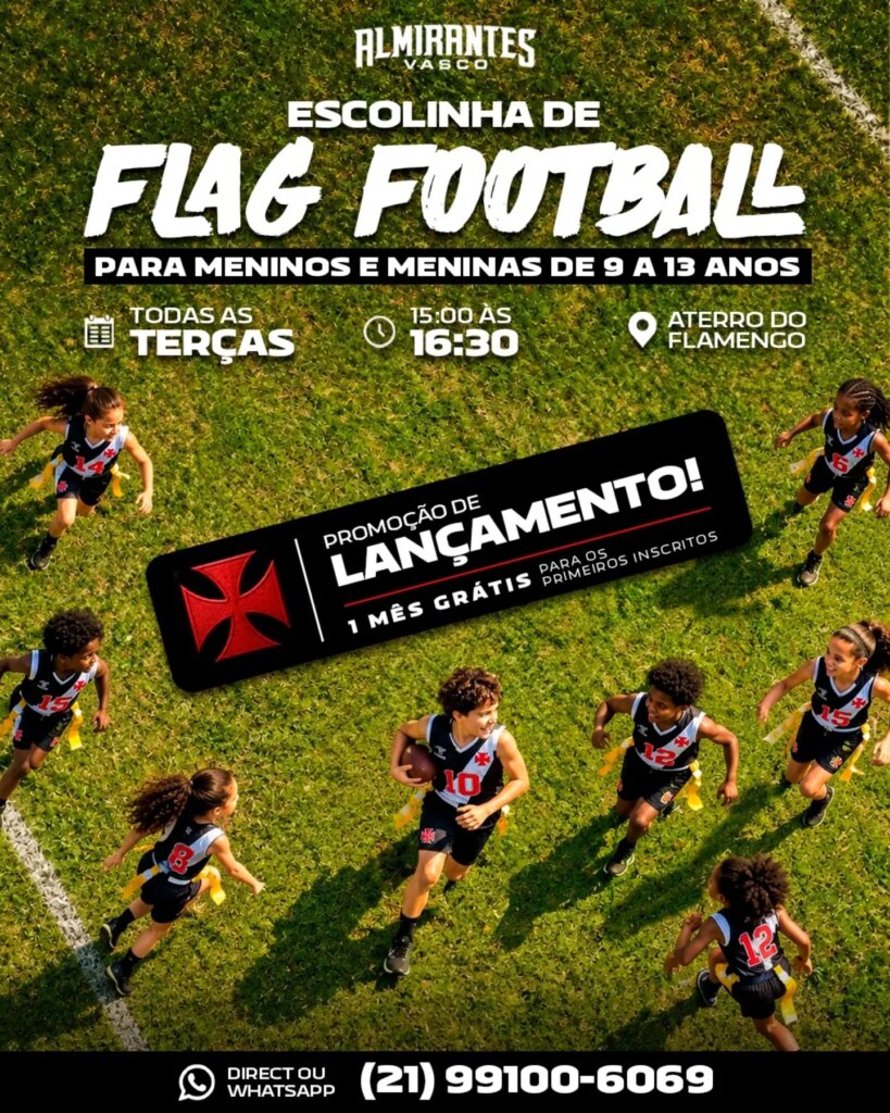 futebol-americano:-vasco-divulga-informacoes-de-sua-escolinha-de-flag