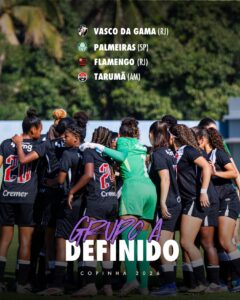 feminino-sub-20:-grupo-do-vasco-na-copinha-tera-palmeiras,-urubu-e-taruma-am
