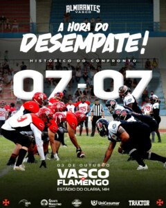 futebol-americano:-vasco-e-urubu-se-enfrentam-neste-sabado-com-retrospecto-equilibrado
