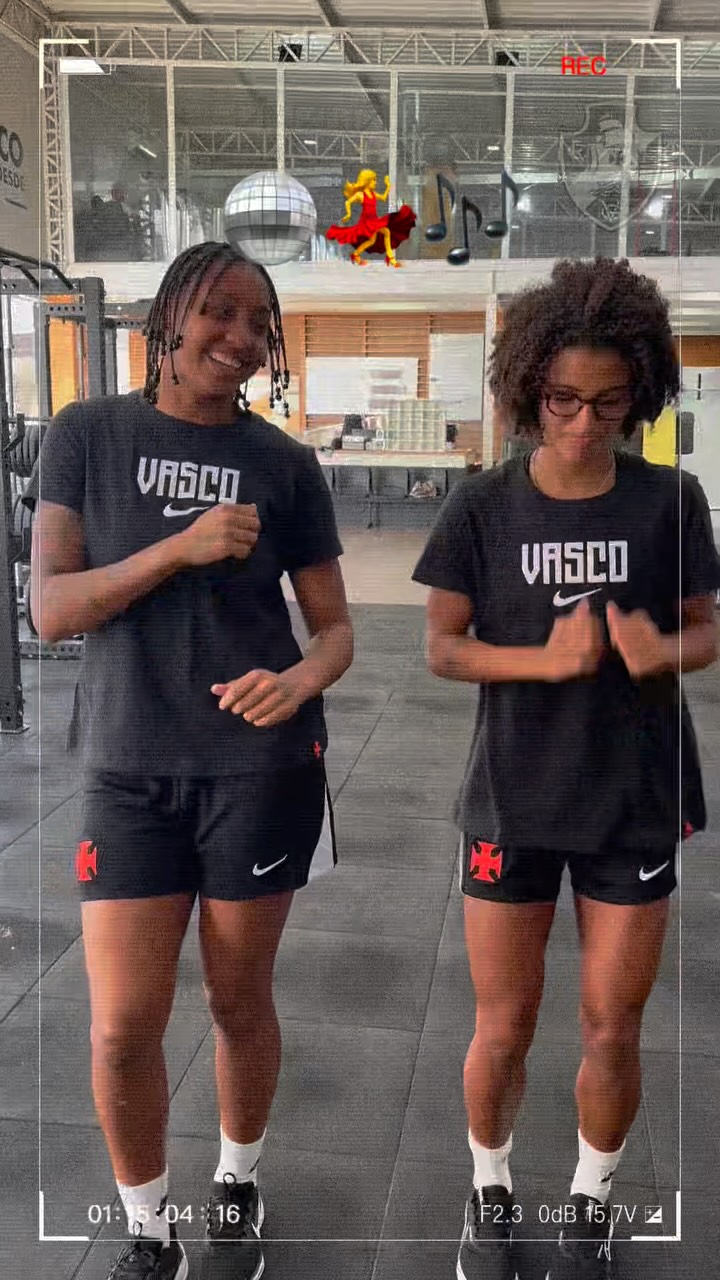 feminino:-vasco-posta-video-das-jogadoras-dancando-na-academia;-veja
