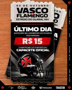 futebol-americano:-informacoes-sobre-ingressos-para-vasco-x-urubu-neste-sabado-na-rua-bariri