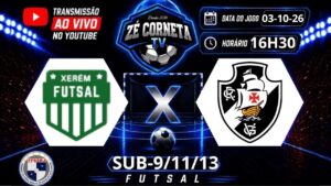 futsal-base:-assista-a-xerem-x-vasco,-pelos-estaduais-sub-09,-sub-11-e-sub-13