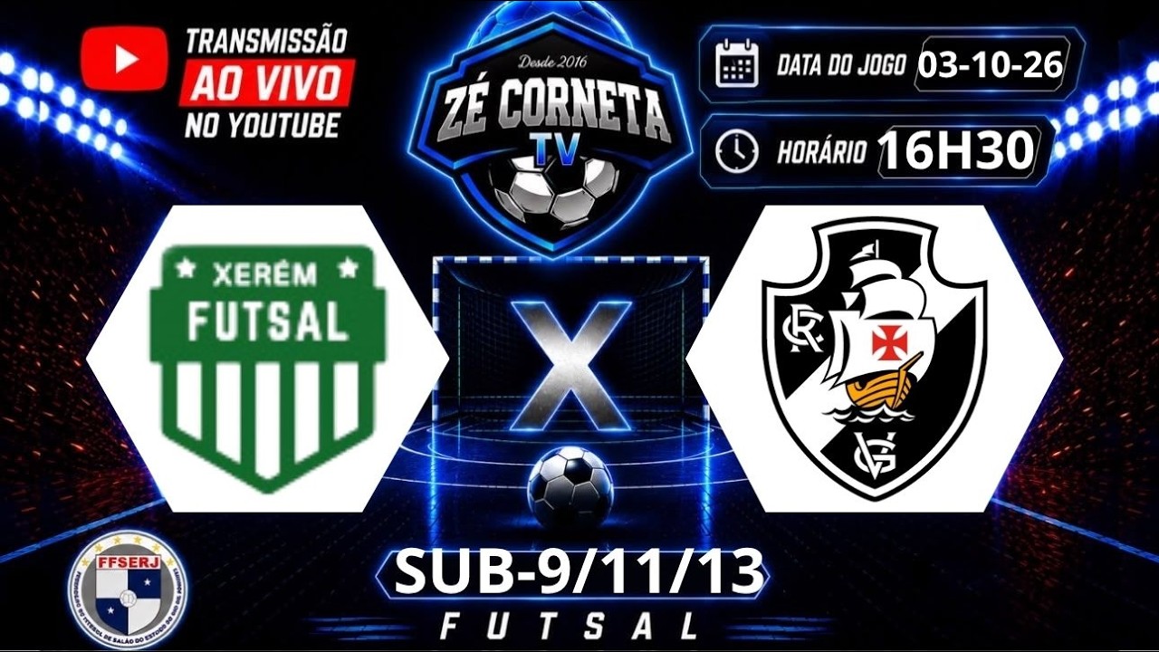 futsal-base:-assista-a-xerem-x-vasco,-pelos-estaduais-sub-09,-sub-11-e-sub-13
