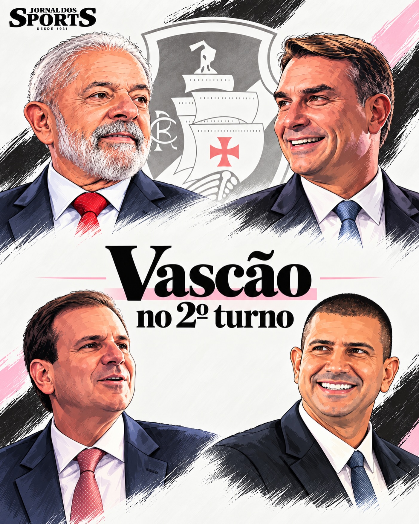 torcedores-do-vasco,-lula,-flavio-bolsonaro,-eduardo-paes-e-douglas-ruas-estao-no-2o-turno