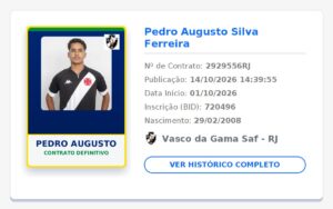 sub-20:-novo-contrato-de-pedro-augusto,-ate-o-fim-de-2029,-e-registrado-no-bid-da-cbf