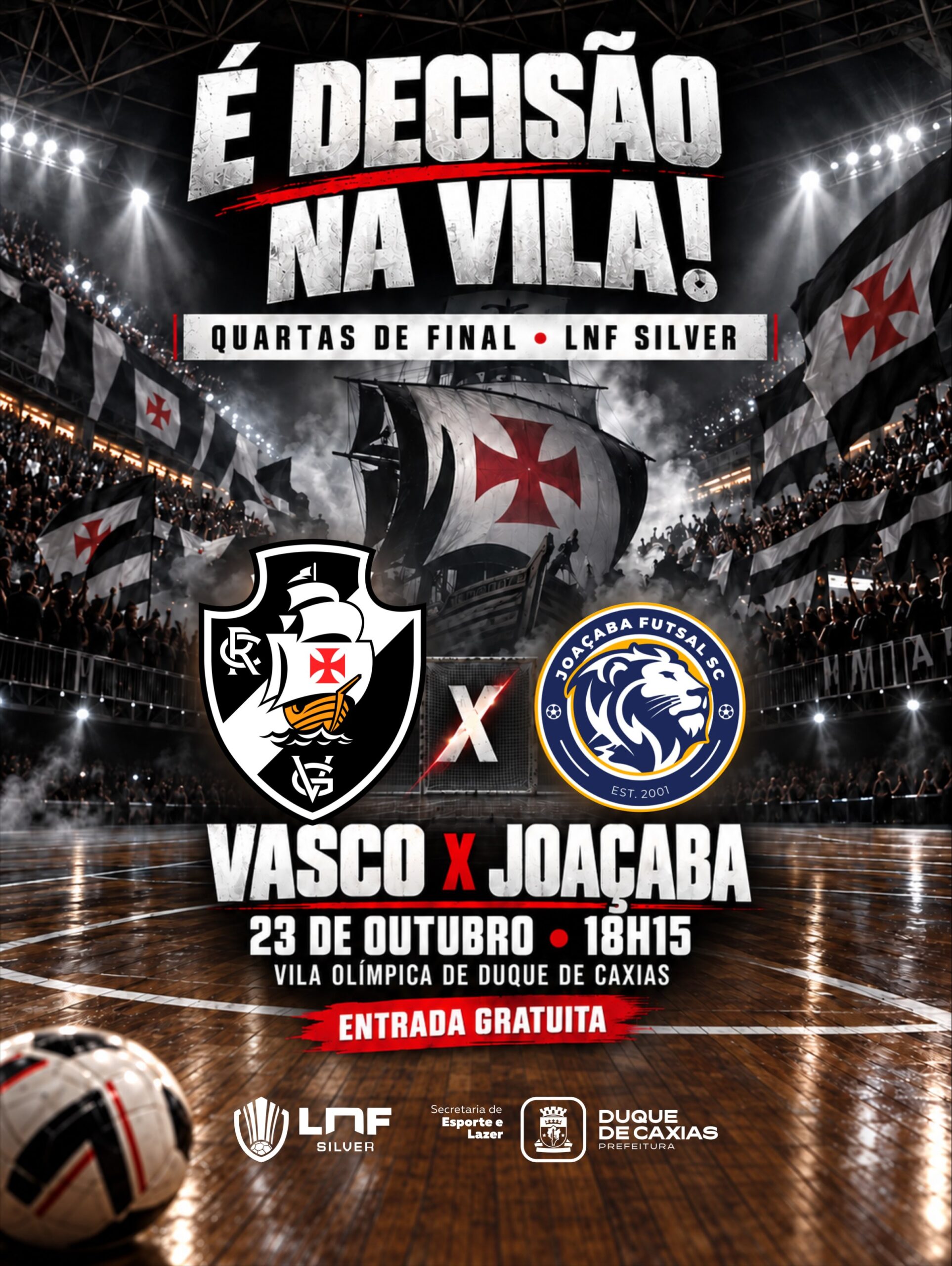 futsal:-jogo-de-volta-das-quartas-da-lnf-silver,-contra-o-joacaba,-sera-nesta-6a-feira-as-18h15-na-vila-olimpica-de-caxias